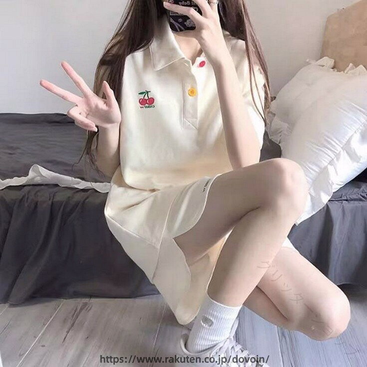 ポロシャツ レディース 半袖 ネイビー スポーツウェア 上下セット カットソー ジャージ ショートパンツ 短パン サイドライン ライン入り ポロシャツ スポーツ トレーニング フィットネ [3]