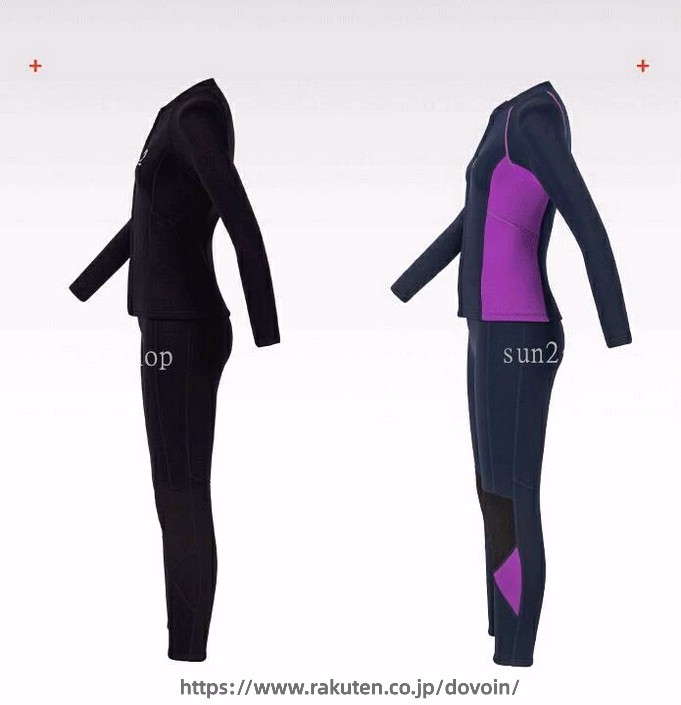 3mm ウェットスーツ 2点セット プロ 女性 マリンスポーツ ダイバー レディース 防...