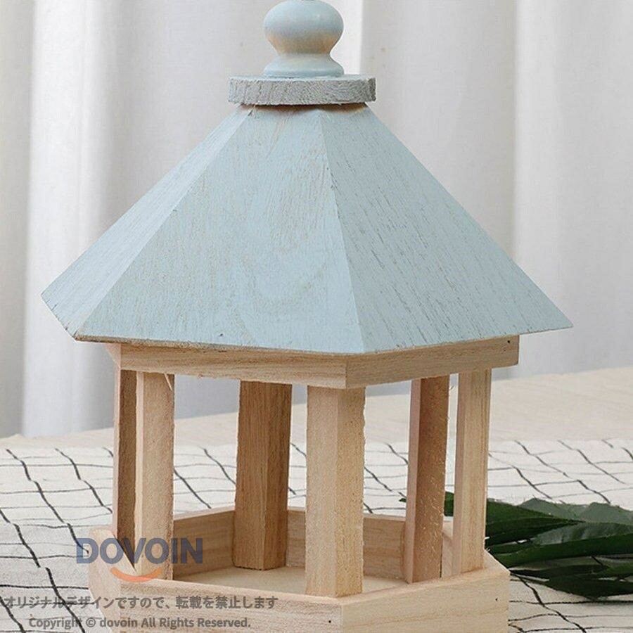 野鳥 餌入れ バードフィーダー 木製 鳥 餌箱 バードウ 鳥かご 鳥かご用品 鳥小屋 ...