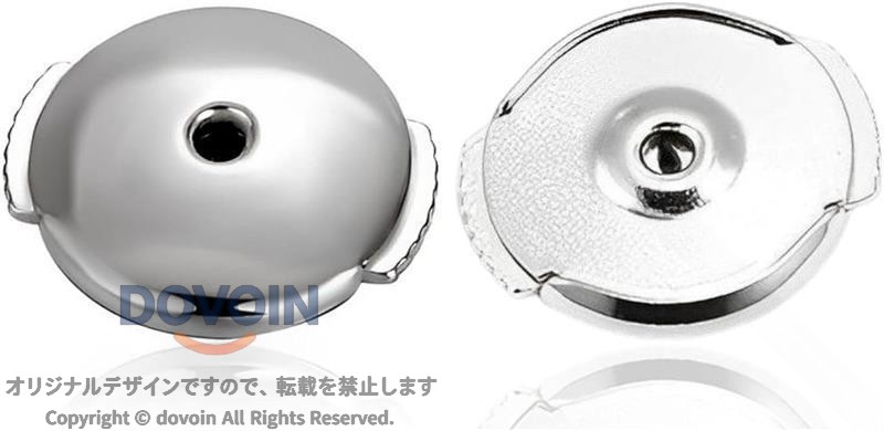 dovoin楽天市場店のピアス キャッチ 10個セット 両耳用 サージカルステンレス シルバー 落ちない 取れない 下向き防止 耐久性 安全 紛失防止 揺れにくい 快適装着 アレルギーフリー 軽量 小型 保護 強力ホ｜アングル2