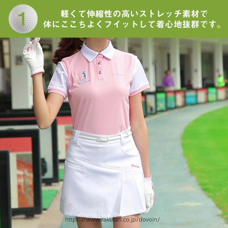 ゴルフウェア レディース キュロットスカート インナーパンツ付き 伸縮性 ストレッ...