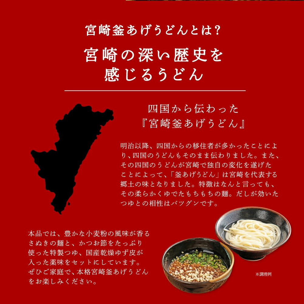 送料無料 宮崎釜あげうどん 6食((麺300g×1、つゆ40g×3、乾燥薬味3袋)×2袋) 食品 ポイント消化 ご当地グルメ 産直 お試し 取り寄せ うどん 食品 ポイント消化 ご当地グルメ 産直 お試し 取り寄せ ご当地 宮崎 釜あげうどん