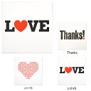 おしゃれな メッセージカード ミニ ギフトカード Love & Thanks ハート イギリス Blush Publishing社製 封筒付 手書き用 メール便