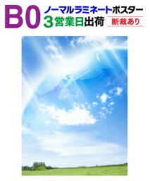 【B0】≪ノーマルタイプ≫片面ラミネート＋ポスター印刷3営業日目出荷【化粧断裁する】