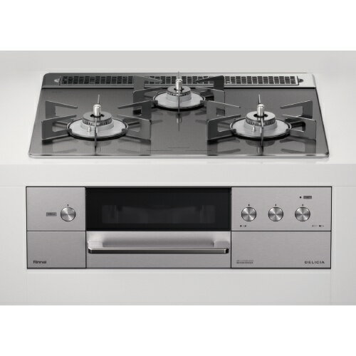 ＼10/25 当店最大P6倍※要エントリー／お取り寄せ 【時間指定不可】【離島配送不可】Rinnai リンナイ DELICIA（デリシア） ビルトインガスコンロ 左右強火力 都市ガス用 標準幅60cm ホーローごとくタイプ 3V乾電池 レンジフード連動タイプ RHS31W31E15R