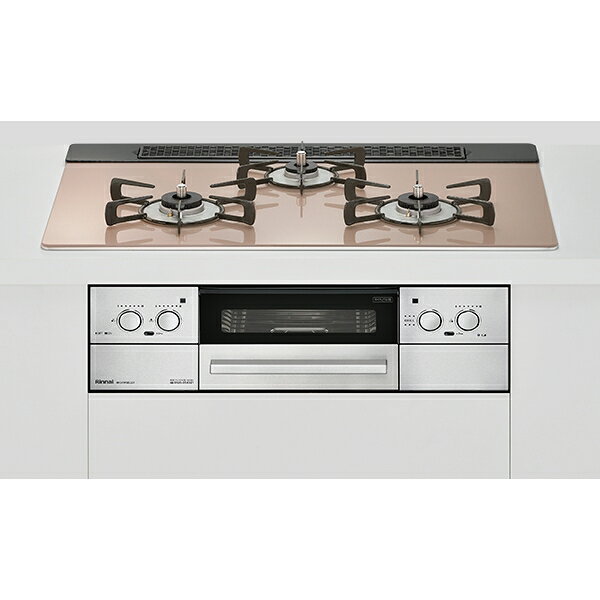 お取り寄せ 【時間指定不可】【離島配送不可】Rinnai リンナイ Lisse(リッセ) ビルトインガスコンロ 左右強火力 都市ガス用 ワイド幅75cmタイプ ガラストップ レンジフード連動タイプ RHS71W32L22RASTW-12A13A