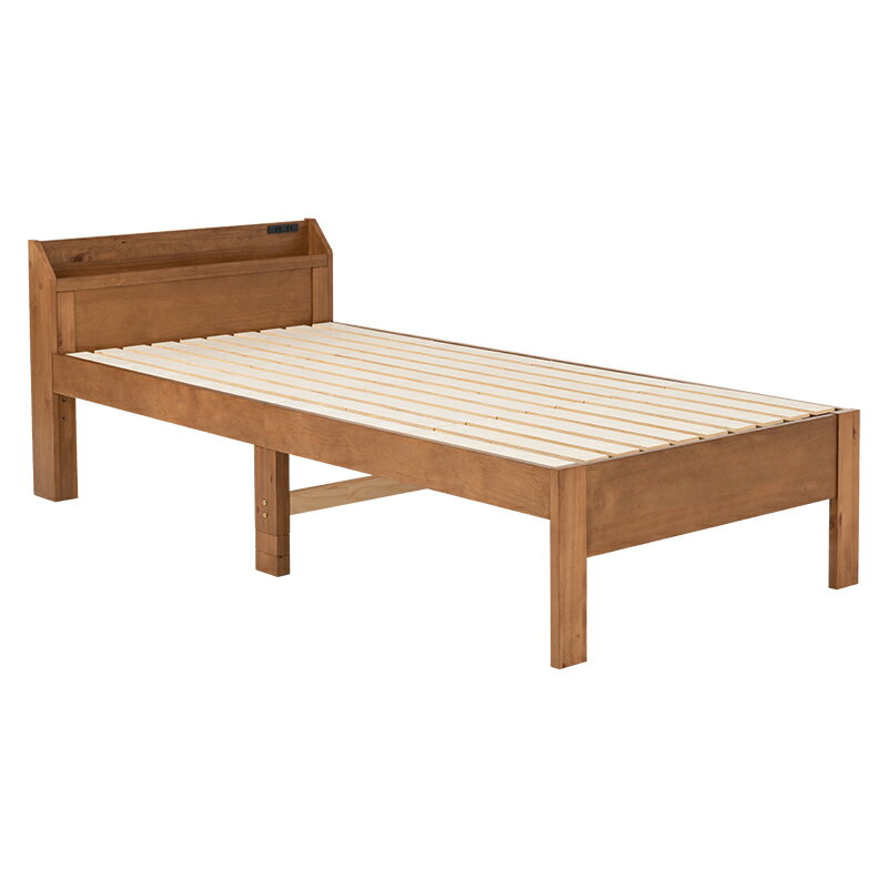 樂天商城 - 【代引不可】シングルベッド 組立簡単 萩原 ライトブラウン MB-5164S-LBR 【メーカー直送】【北海道・沖縄・離島不可】【KK9N0D18P】