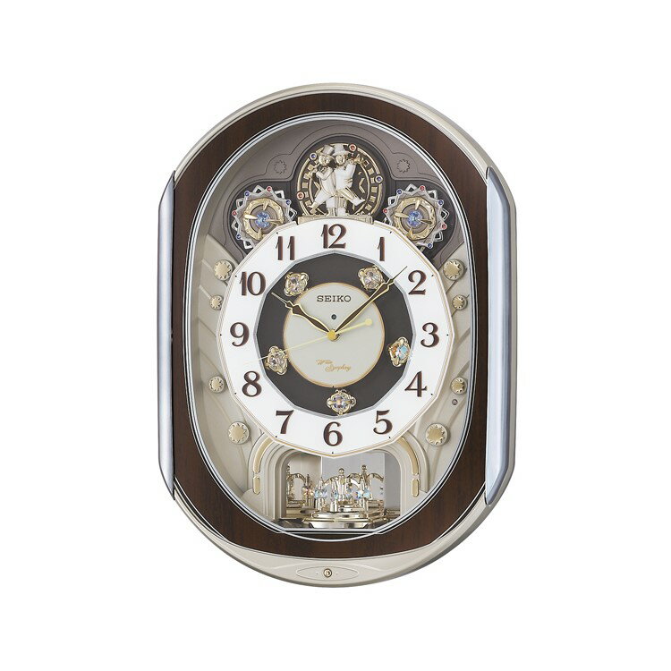 ＼3/15 当店最大P5倍※要エントリー／お取り寄せ RE578B 電波からくり時計 SEIKO セイコー 壁掛け時計 電波時計 電波掛け時計 電波掛時計 壁掛時計 かけ時計 壁掛け電波時計【KK9N0D18P】【北海道・沖縄・離島配送不可】のサムネイル