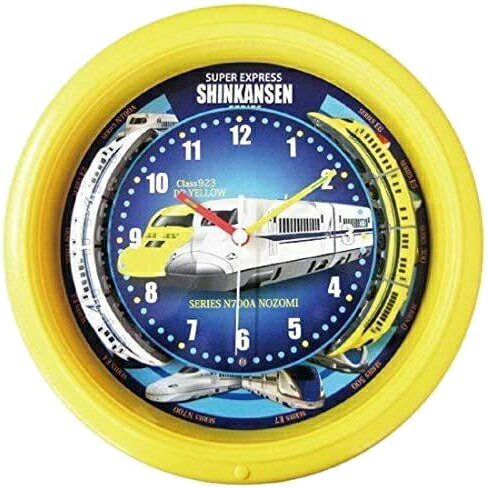 ＼9/1はエントリーでP4倍＆最大2000円クーポン開催／SR-WC16001YL ダブルトレイン新幹線クロック SRA SRWC16001YL イエロー 壁掛け時計 壁掛時計 壁かけ時計【北海道・沖縄・離島配送不可】【KK9N0D18P】のサムネイル