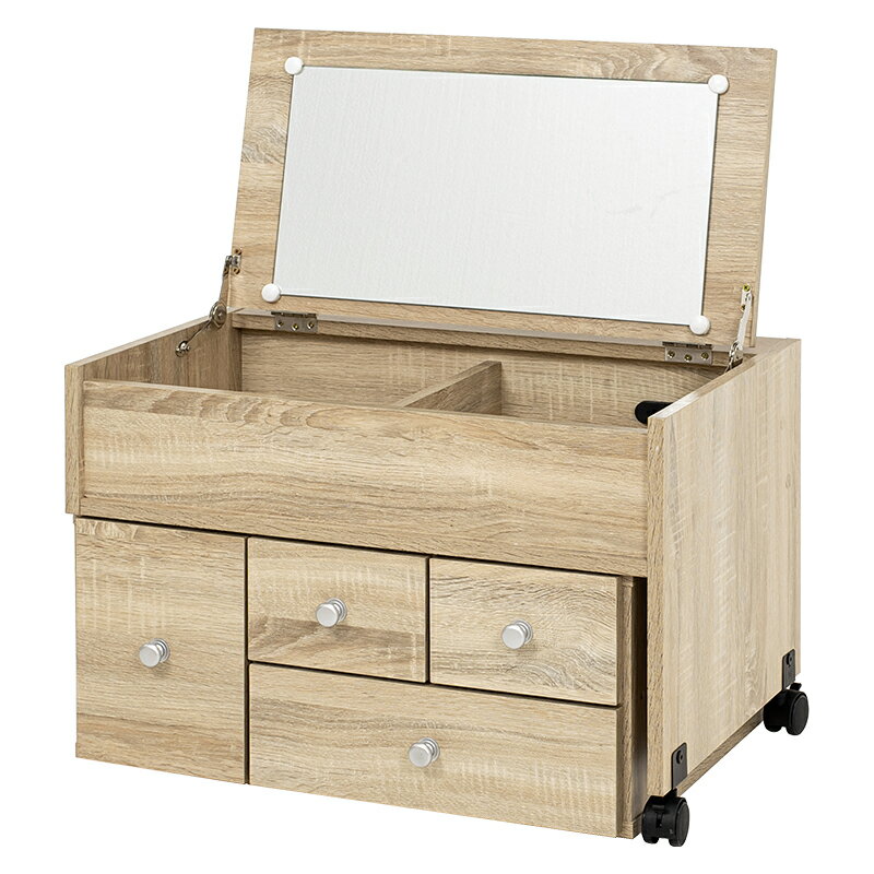 ＼12/1はエントリーでP4倍&最大2000円クーポン開催/【メーカー直送】【代引不可】【日時指定不可】【北海道・沖縄・離島不可】萩原 伸縮式ドレッサー ナチュラル 組立式 RD-1627NA【KK9N0D18P】 [2]