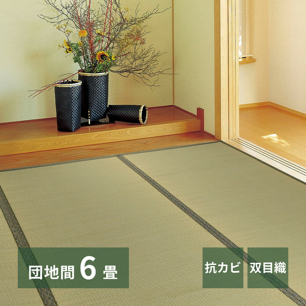 樂天商城 - 【代引不可】双目織 い草上敷き 団地間6帖 約255×340cm 萩原 柳川(やながわ) 159067760 【メーカー直送】【北海道・沖縄・離島不可】