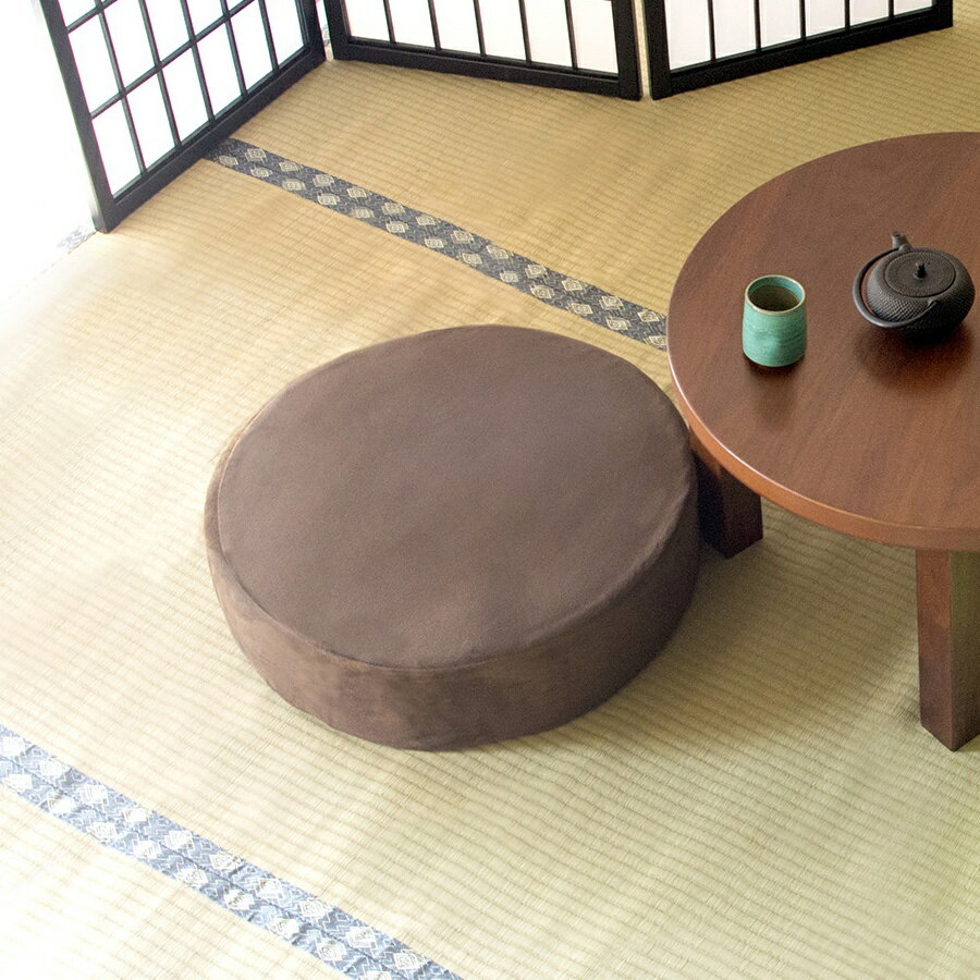 【メーカー直送】【代引不可】【日時指定不可】【北海道・沖縄・離島不可】リビング座布団 ベロア円形 ..