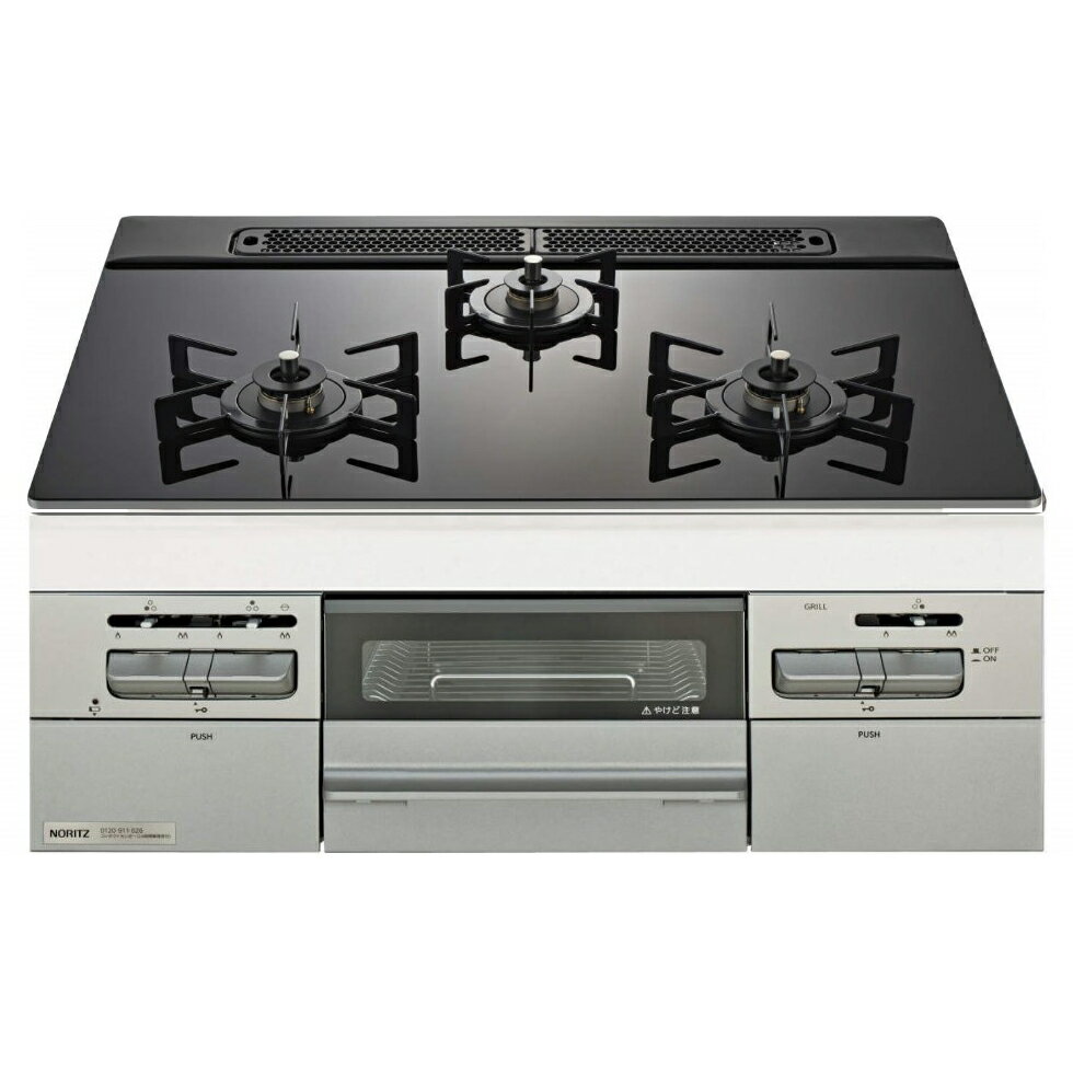 ＼3/15 当店最大P5倍※要エントリー／お取り寄せ 【代引不可】ビルトインガスコンロ 左右強火力 プロパンガス用 幅60cm フラットエッジ レンジフード連動タイプ ノーリツ Mikke(ミッケ) 0525V01 N3WV6RWAP1SIEC-LP 【時間指定不可】【離島配送不可】【KK9N0D