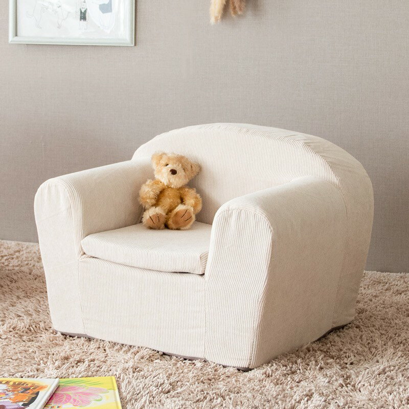 【メーカー直送】【代引不可】【日時指定不可】【北海道・沖縄・離島不可】キッズソファ 滑り止め付き 完成品 子供用 宮武製作所 MARMELO(マルメロ) アイボリー SF-11K-IV