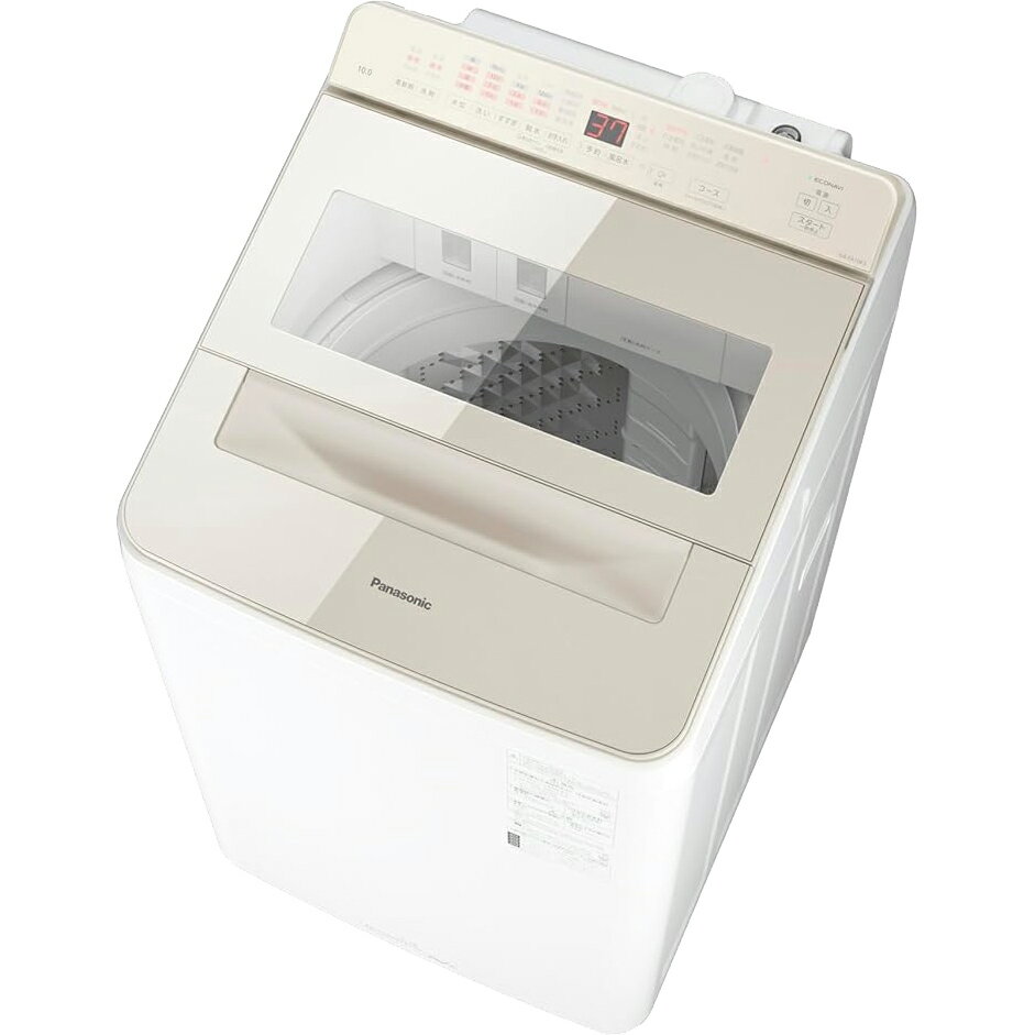 ＼3/30 当店最大P5倍※要エントリー／【日時指定不可】【離島配送不可】縦型全自動洗濯機 洗濯・脱水容量10kg パナソニック シャンパン NA-FA10K3-N Panasonic