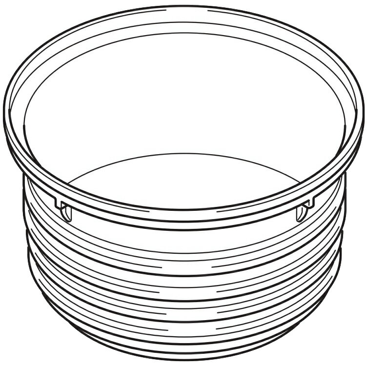■お米を入れるお釜です。 ◇＜サイズ＞直径212×高さ129.3（mm） ◇＜内側＞黒（フッ素加工有り） ◇適応機種 RR-050FS(DB) RR-050FS(W)