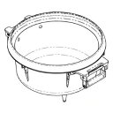 \5/25 当店最大P5倍※要エントリー/お取り寄せ ガス炊飯器用内釜 業務用 6.0L(3升) リンナイ 077-256-000 Rinnai リンナイ内釜【...