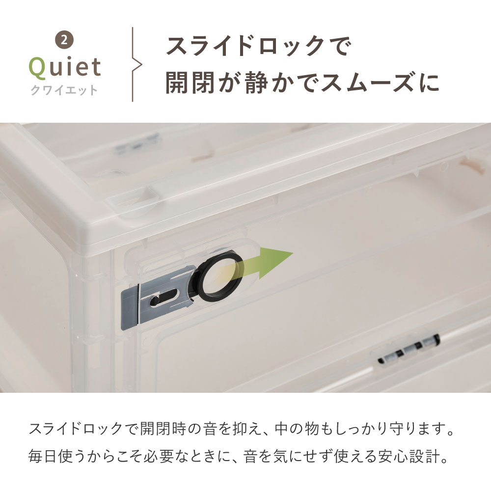 ＼4/20 当店最大P5倍※要エントリー/【代引不可】収納ボックス 2個セット PS100 XLサイズ(66L) 萩原 クリア 240653123 【メーカー直送】【北海道・沖縄・離島不可】【KK9N0D18P】 [2]