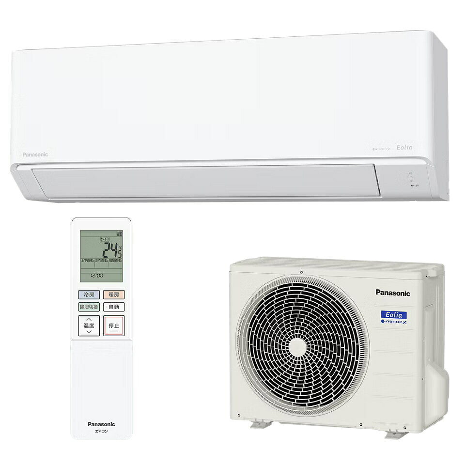 ＼8/1はエントリーでP4倍＆最大2000円クーポン開催／ルームエアコン 3.6kW 主に12畳用 パナソニック Eolia エオリア Jシリーズ クリスタルホワイト CS-366DJ-W Panasonic 【時間指定不可】【離島配送不可】【KK9N0D18P】