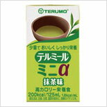 テルモ株式会社高エネルギー＆バランス栄養食（液体タイプ）テルミール ミニα（抹茶） 125ml×24