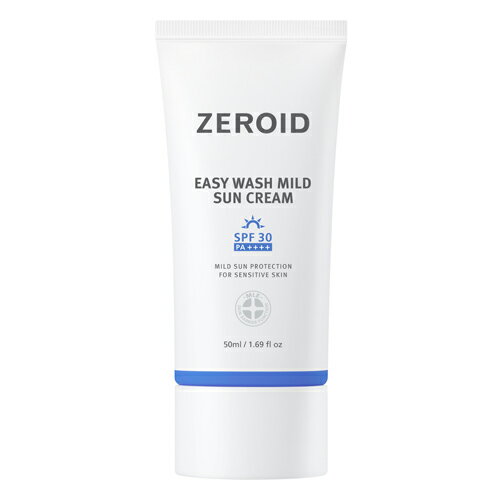 [楽天スーパーセール][Zeroid] ゼロイド イージーワッシャーマイルドサンクリーム日焼け止め SPF30 50ml/ Zeroid Easy Wash Mild Sun Cream SPF30 50ml