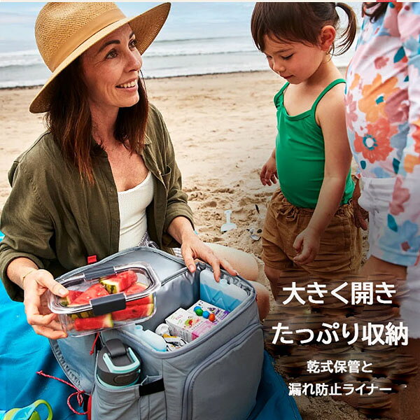 【お取り寄せ】Coleman Now 18-Can Soft Cooler Backpack, Gray and Pink コールマ...