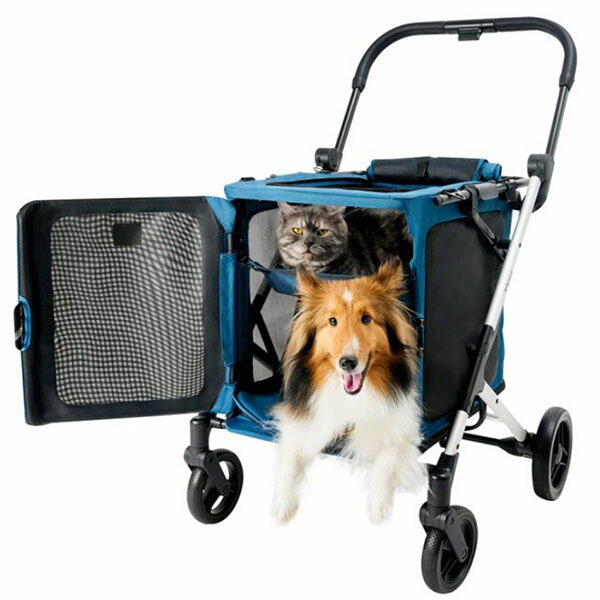 【在庫有り】ペット用ベビーカー 2匹用 BigBuddy Stroller an d Crate Combo おで...