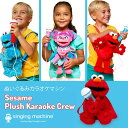 ★最短14日でお届け★ セサミストリート カラオケぬいぐるみ 録音&再生機能付き エルモ クッキーモンスター アビーカダビー 妖精 カラフル ポップ 調整可能 キャリングストラップ マイク スピーカー 音楽 ミュージック 音量調節 かわいい カラオケマシン カラオケ 高品質