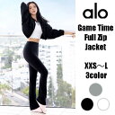 ★ Alo Yoga ★ 正規品米国より直輸入 フルジップジャケット Game Time Full Zip Jacket ブラックピンク ジス着用 JISOO ...