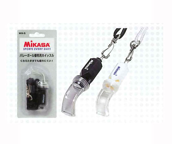 【メール便送料無料】MIKASA ミカサ ホイッスルプラ六角笛 WH-5 BK/W 父の日 プレゼント