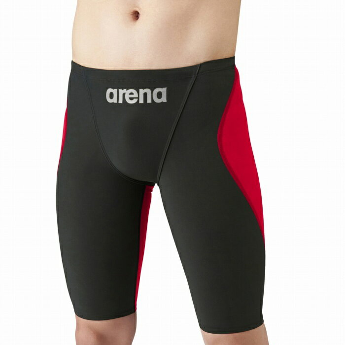 【送料無料】【アリーナ　arena】 ARN-1011M スイム 競泳水着 ハーフスパッツ(メンズ) ハーフスパッツ ブラック×レッド ARN1011M 水泳 競技 BKRD [210916]