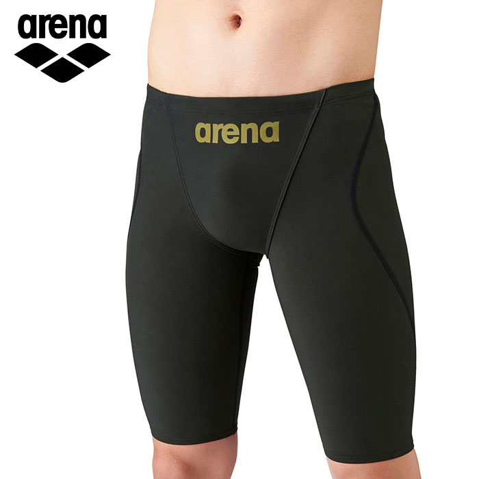 Rakuten - ★上級者向け！WA承認モデル！公式大会可★【 アリーナ arena 】 水泳 競泳 ジュニア 男子 水着 ハーフ スパッツ アクアフォース フュージョントライ 競泳水着 水泳水着 子供 小学生 ARN1011MJ ARN-1011MJ (BKGD) ブラックxゴールド [251215][amz]