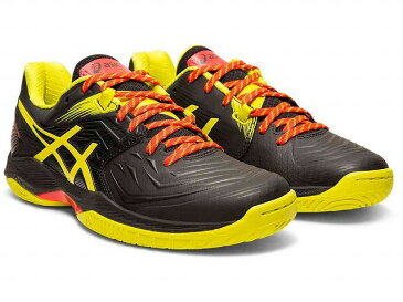 【送料無料】【asics アシックス】 1072A001 FWハンドボール シューズ(レディース) BLAST FF BLACK/SOUR YUZU 001[200118]