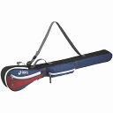 【アシックス　asics】【スポーツバッグ】グランドゴルフ　クラブバッグ GGG869 EQレクリエーション EQ＜GROUND　GOLF　CLUB　BAG＞ クラブバッグ（1本用） ネイビー×レッド 5023 その1