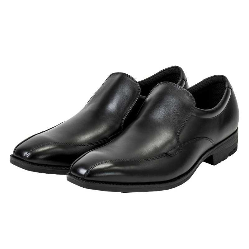 楽天アスリート　ステージ★美しいシルエットなのにゆったり幅広！バンプスリッポン★【 アシックス asics 】【シューズ　靴】アシックス商事 TU-7011 テクシーリュクス シューズ（メンズ） 革靴 ビジネス フォーマル TEXCY LUXE TU7011 ブラック 008 [230518][amz] クリスマス プレゼント