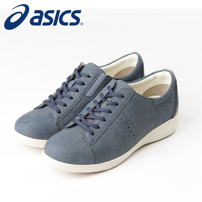 ★シンプルなレーススニーカー！「母趾にやさしいスニーカー」★【 2025年 秋冬モデル】【 アシックス asics 】【 シューズ 靴 】 アシックス商事 レディース スニーカー 3E アキュアーズ AO-17340 (018) デニム [251103][amz]