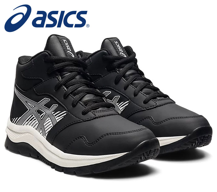 【送料無料】★冬道での使用にオススメ★【asics　アシックス】【シューズ　靴】 1154A111 FWジュニア シューズ(子供靴) レーザービーム WE ブラック/シルバー LAZERBEAM 運動靴 スニーカー キッズ ウインターシューズ 防寒 通学 001 [211008]