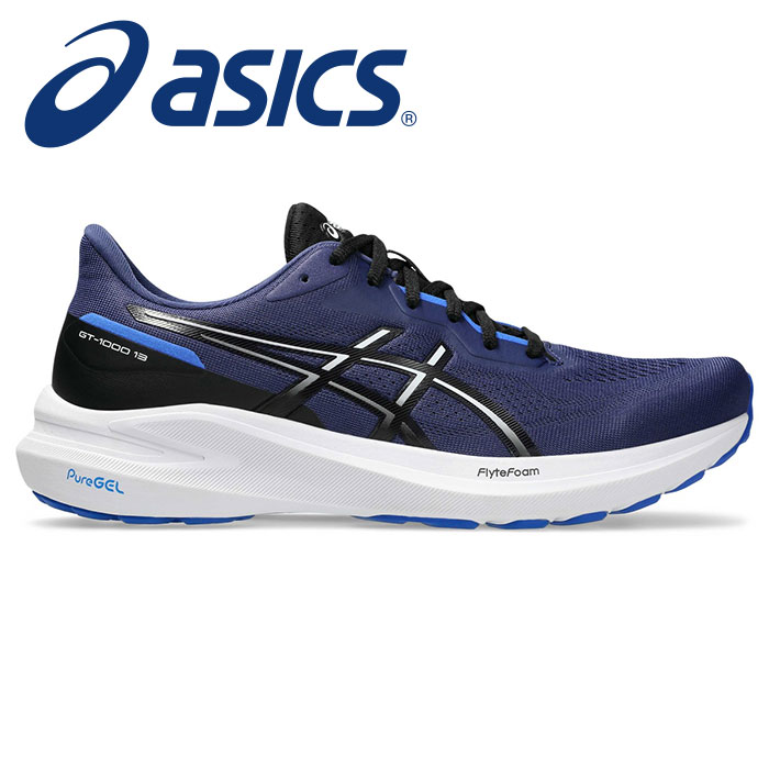 【2025年春夏モデル】【アシックス　asics】【シューズ　靴】 ランニングシューズ GT-1000 13 エクストラワイド ワイド メンズ ランニング シューズ アシックス 1011B859 (402) インディゴブルー [250314]