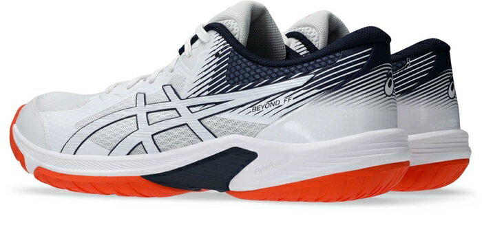 ★クッション性とサポート性に優れたモデル★【2025年春夏モデル】【アシックス　asics】【シューズ　靴】 ハンドボールシューズ BEYOND ビヨンド FF メンズ レディース 男女兼用 ハンドボール シューズ アシックス 1073A057 (104) ホワイト/ミッドナイト [250314]