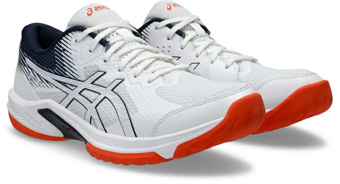 ★クッション性とサポート性に優れたモデル★【2025年春夏モデル】【アシックス　asics】【シューズ　靴】 ハンドボールシューズ BEYOND ビヨンド FF メンズ レディース 男女兼用 ハンドボール シューズ アシックス 1073A057 (104) ホワイト/ミッドナイト [250314]