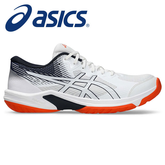 ★クッション性とサポート性に優れたモデル★【2025年春夏モデル】【アシックス　asics】【シューズ　靴】 ハンドボールシューズ BEYOND ビヨンド FF メンズ レディース 男女兼用 ハンドボール シューズ アシックス 1073A057 (104) ホワイト/ミッドナイト [250314]