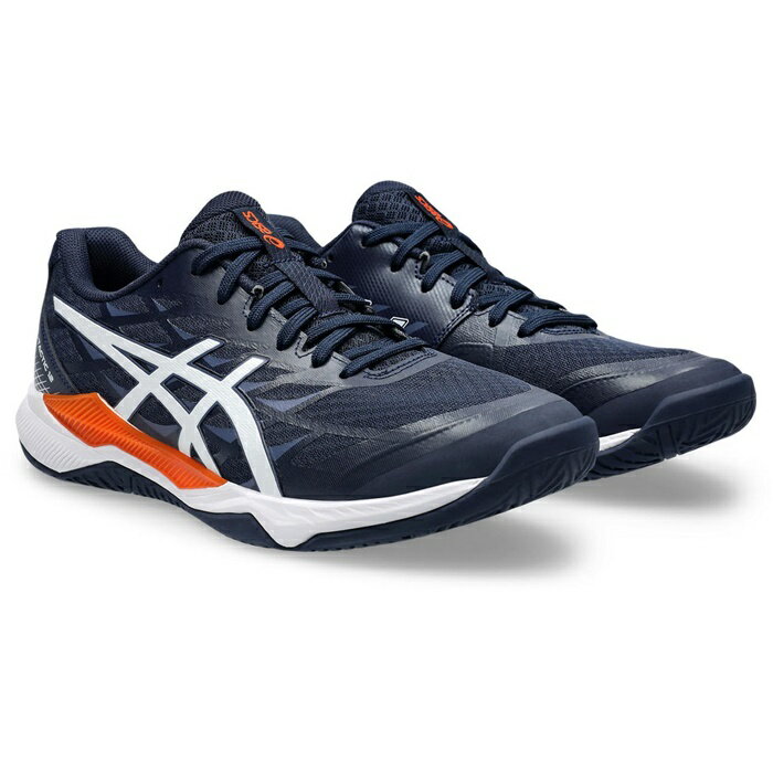 【2025年春夏モデル】【アシックス　asics】【シューズ　靴】 バレーボールシューズ GEL-TACTIC ゲルタクティック 12 メンズ レディース 男女兼用 バレーボール シューズ アシックス 1073A058 (402) ミッドナイト/ホワイト [250314]