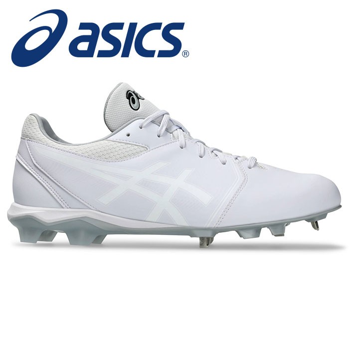 ★金具×ポイントのハイブリッド構造★【2025年春夏モデル】【アシックス　asics】【シューズ　靴】 野球 スパイク 金具 スパイク NEOCONNECT ネオコネクト メンズ 男女兼用 白 シューズ アシックス 紐 1123A054 (110) ホワイト/ホワイト [250314]