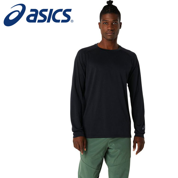 ★快適な着心地を追求！衣服内のムレを軽減★【アシックス　asics】【ウェア】 長袖シャツ ACTIBREEZE(アクティブリーズ) メンズ ジャカード ニット 2031E300 (001) パフォーマンスブラック [230826] 父の日 プレゼント