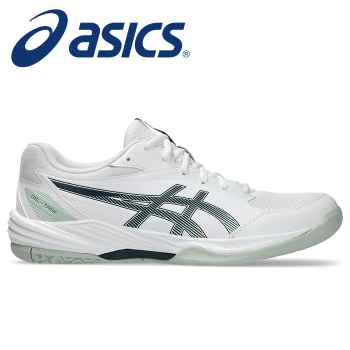 【 2025年 秋冬モデル】【 アシックス asics 】【シューズ　靴】 ハンドボールシューズ GEL-TASK ゲルタスク 4 メンズ 初心者 ハンドボール シューズ 1071A103 (102) ホワイト/トランキルティース [250802][amz]