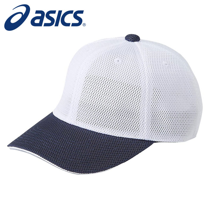 [最大2000円OFFクーポン発行中]【アシックス　asics】【帽子】野球 ゲームキャップ(角丸型) 3123A341 (107) ホワイトXネイビー [240909]