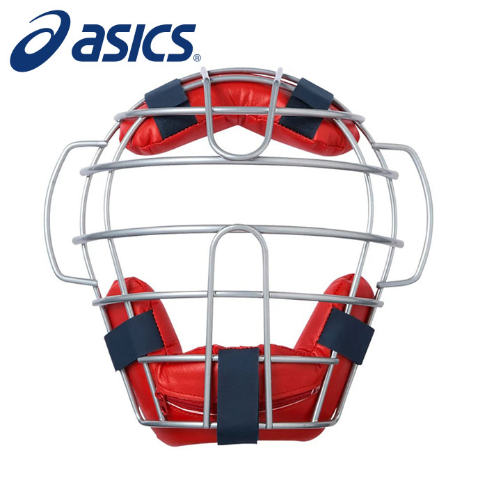 【アシックス　asics】 軟式用マスク キャッチャー BPM471 (2350) レッドxネイビー [240909]