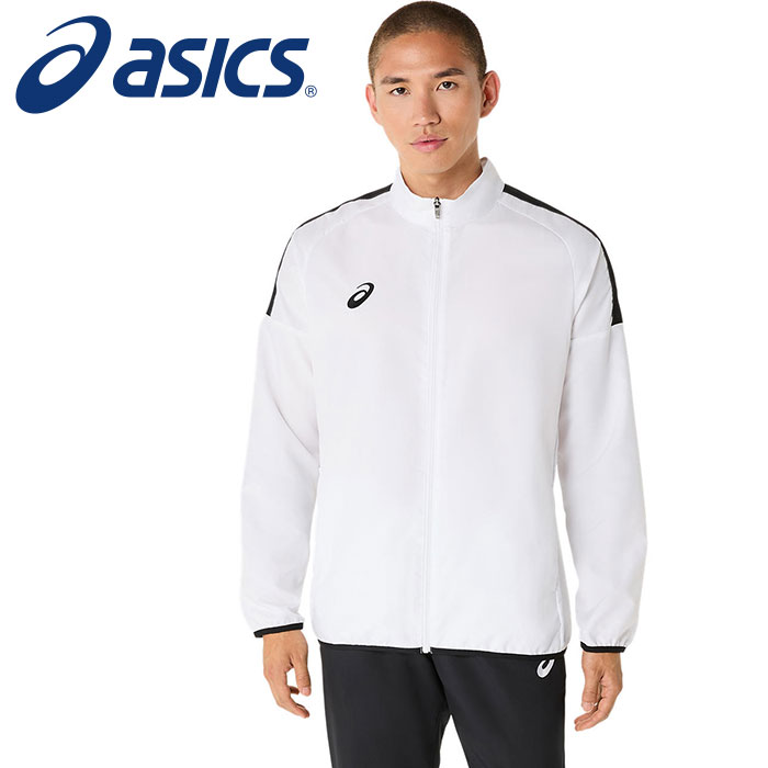 【2025年春夏モデル】【 アシックス asics 】【ウェア】 ジャケット ドライクロス ロゴテープ ジャージ 上 メンズ スポーツ アシックス 2031E965 (100) ブリリアントホワイト [250320]