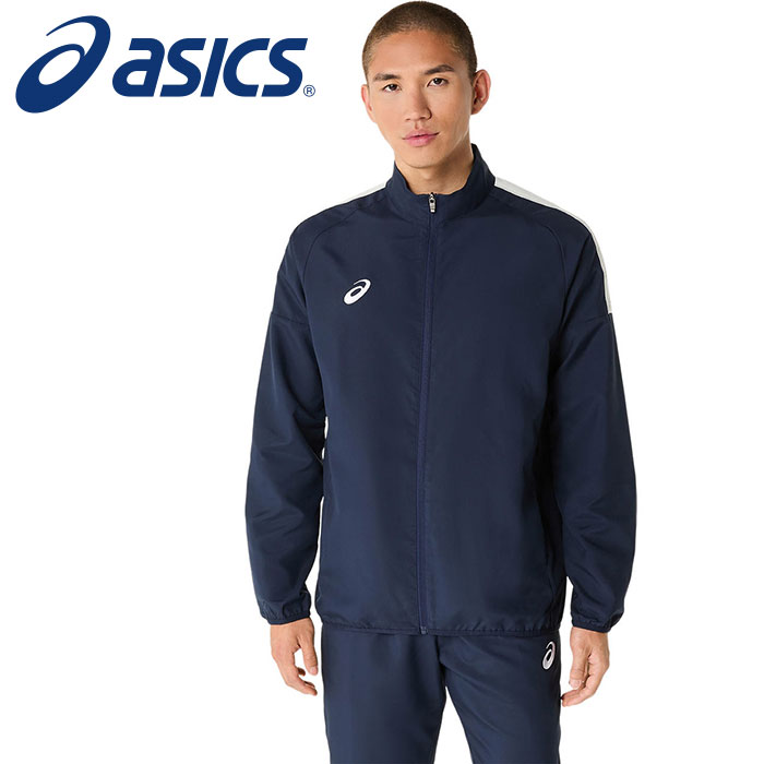 【2025年春夏モデル】【 アシックス asics 】【ウェア】 ジャケット ドライクロス ロゴテープ ジャージ 上 メンズ スポーツ アシックス 2031E965 (400) ミッドナイト [250320]
