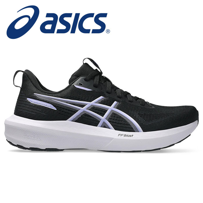 樂天商城 - 【 2026年 春夏モデル】【 アシックス asics 】【 シューズ 靴 】 レディース ランニングシューズ GT-1000 14 ワイド 幅広 ランニング 1012B858 (004) ブラック/ライラックヒント [260129][amz]